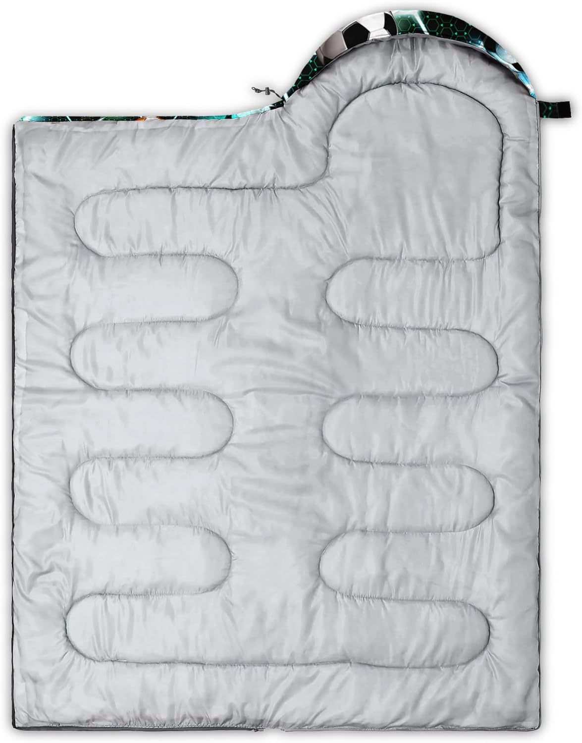 QOOMO Axolotl Cute Camping Sleeping Bags,3 Season Warm & Cool Weather,Lightweight,Waterproof Sleeping Bags for Adults & Kids,Traveling,and Outdoors