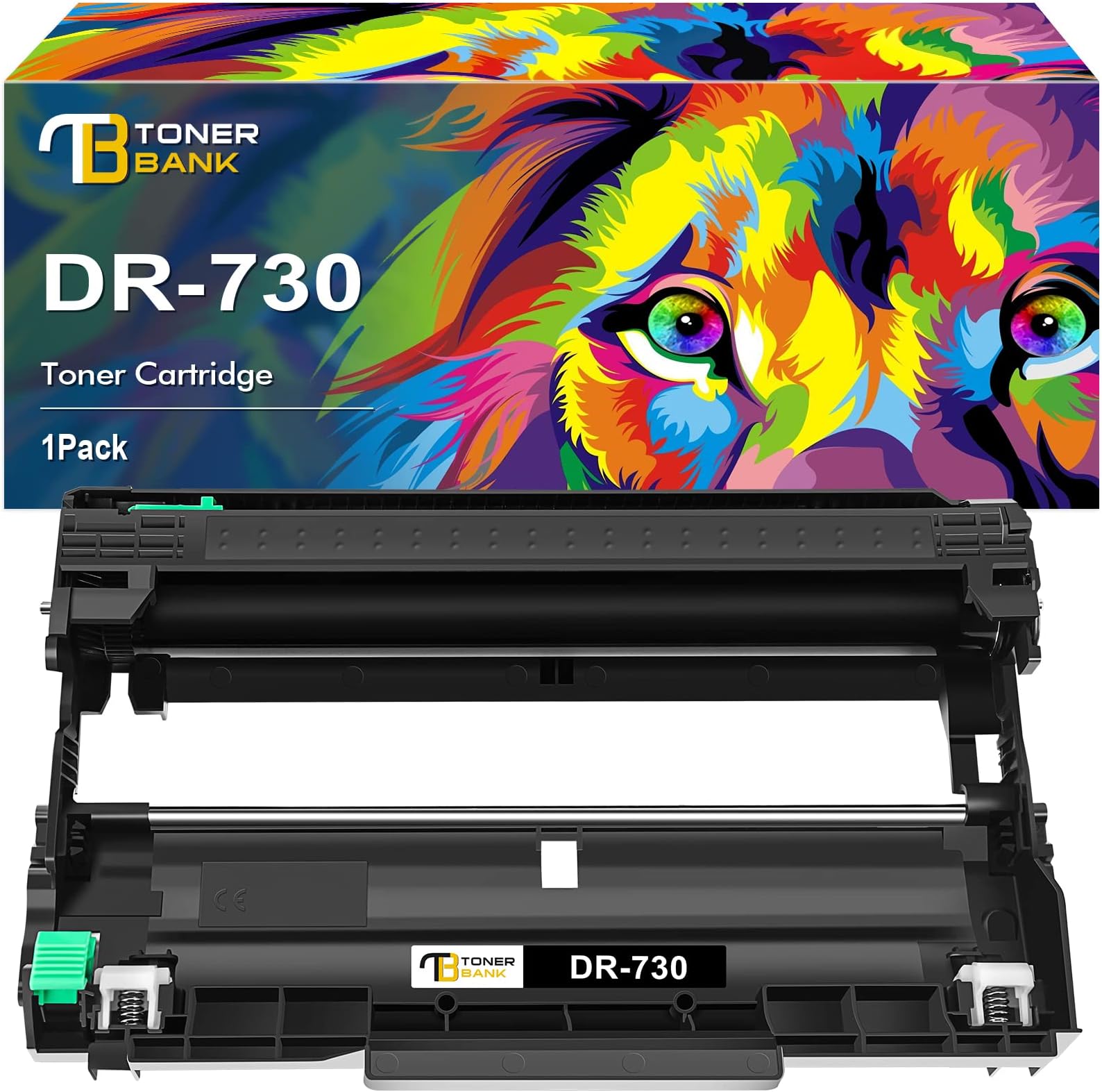 Toner Bank Compatible Drum Unit Replacement for Brother DR730 DR-730 DR 730 MFC-L2710DW MFC-L2750DW HL-L2370DW HL-L2395DW HL-L2350DW HL-L2390DW DCP-L2550DW MFC-L2750DWXL Printer (Black 1-Pack)