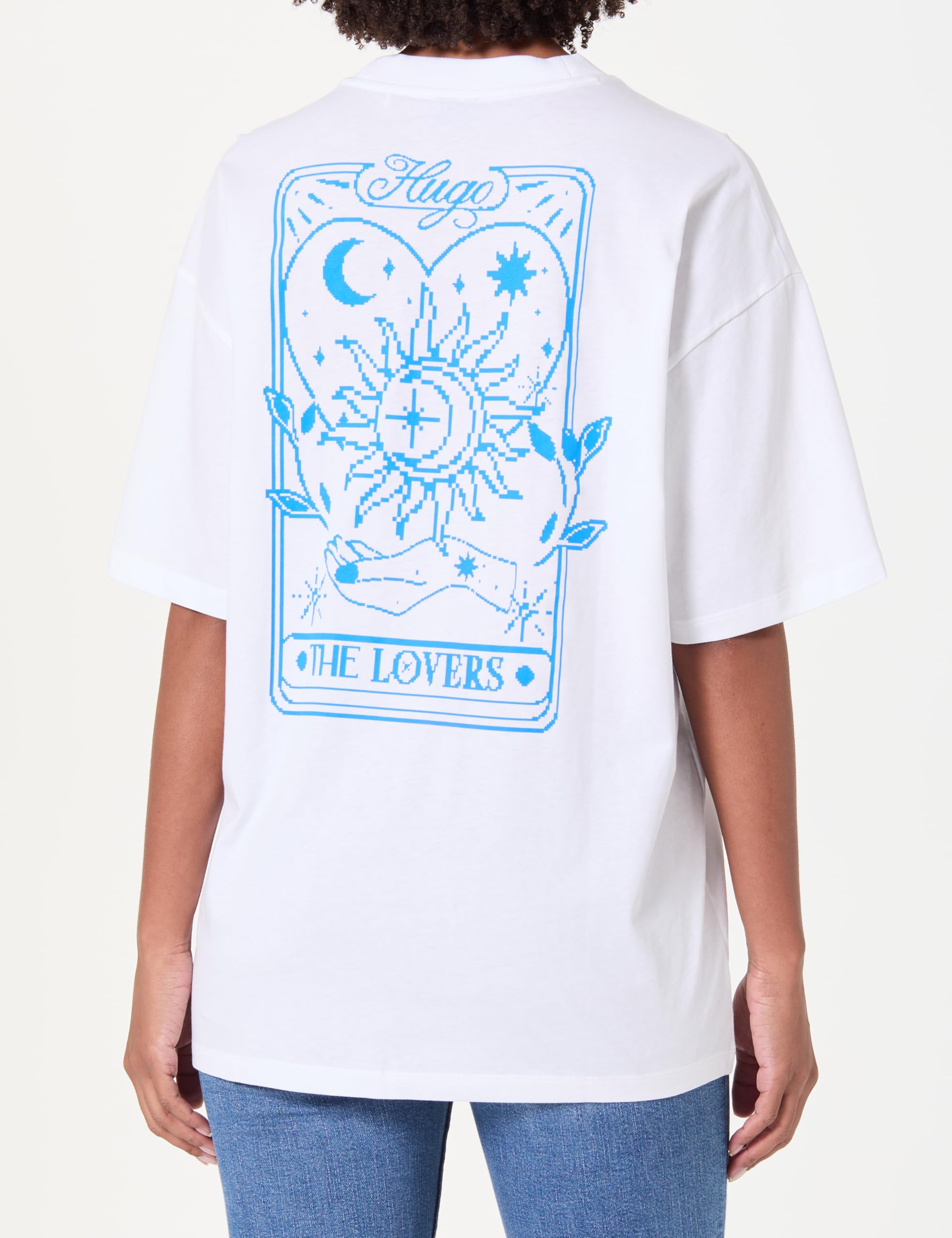Hugo Oversize_tee_b_5 Camiseta Mujer (Pack de 1)