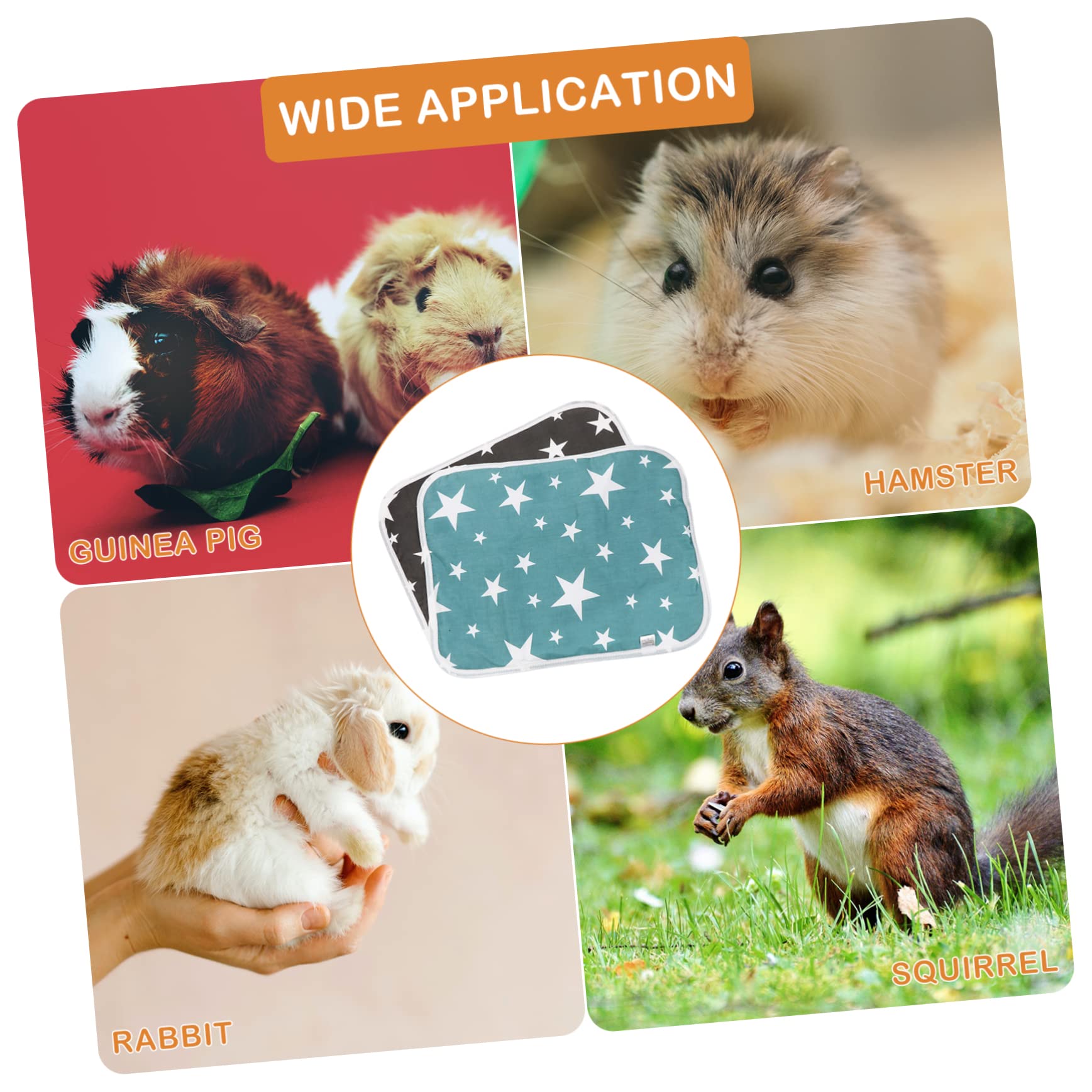 minkissy 6 Pcs pet pee mat dog potty training pads Small Animals Cage Pad Chinchilla Cage Liner rabbit pee pad washable pee pads Pet Cage Liner bedding baby guinea pig Surface cotton
