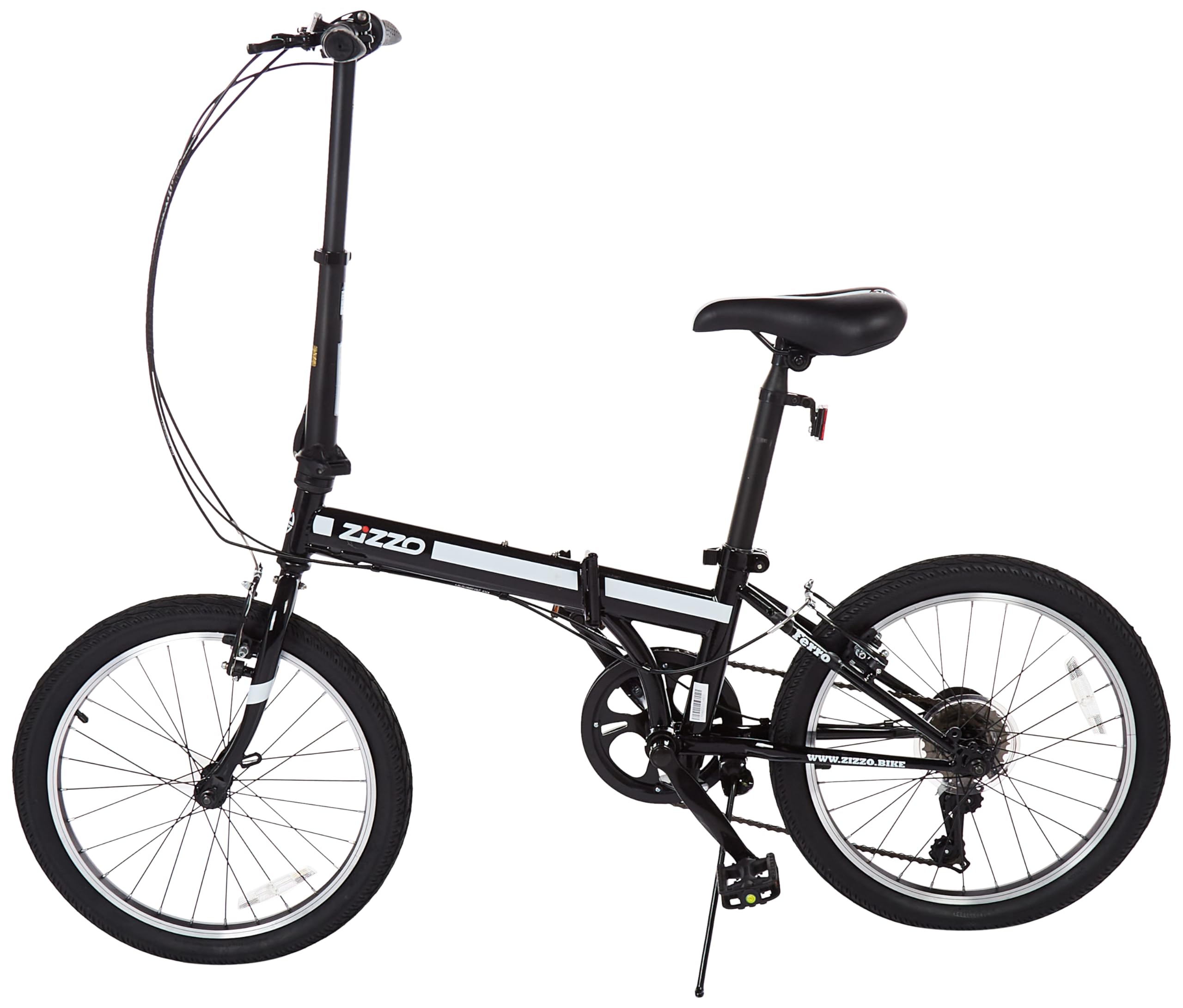 ZiZZO Ferro 20-inch 29 lbs Light Weight Folding Bike (Black
