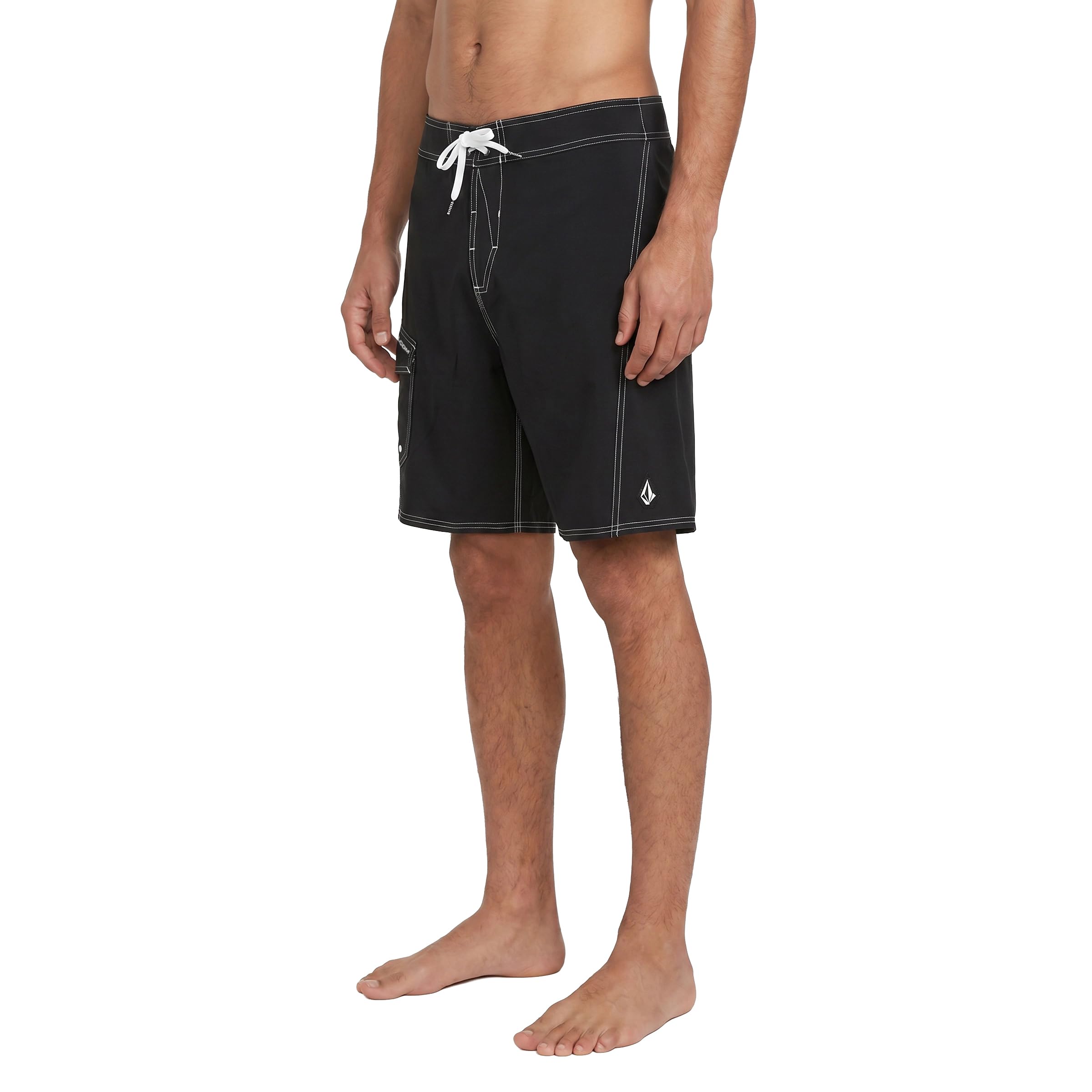 Volcom Herren-Badeshorts, 48,3 cm, elastischer Bund, moderner Schnitt, 4-Wege-Stretch (1 Stück)