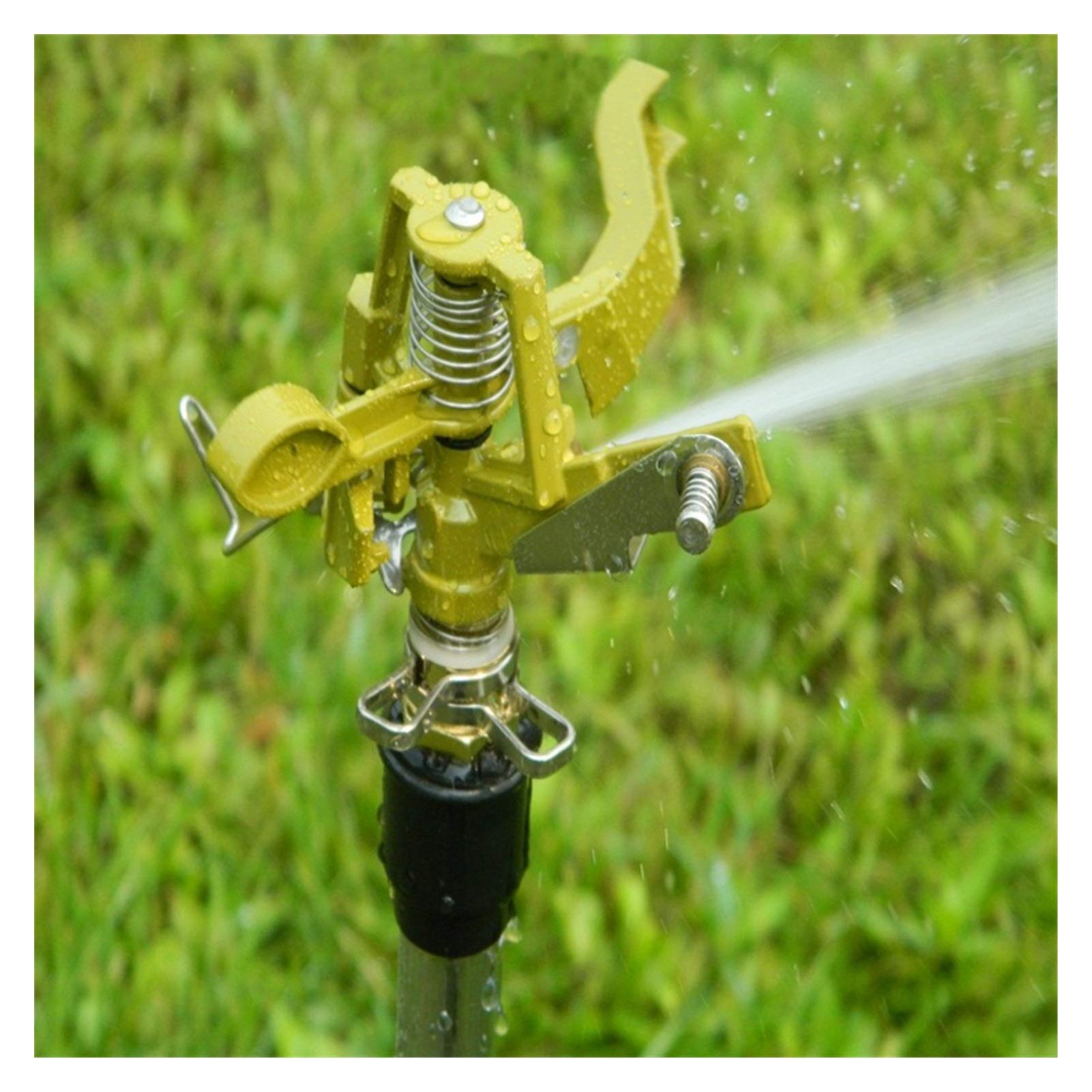 Irrigazione Gocciolatore automatico rotante per giardino prato, spruzzatore di irrigazione regolabile a 360 gradi, 2 pezzi per un'irrigazione efficace del paesaggio