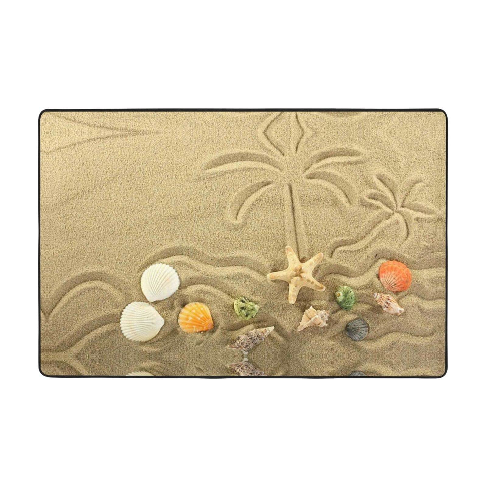 Tapis de chambre étoile de mer grand format pour salon et cuisine