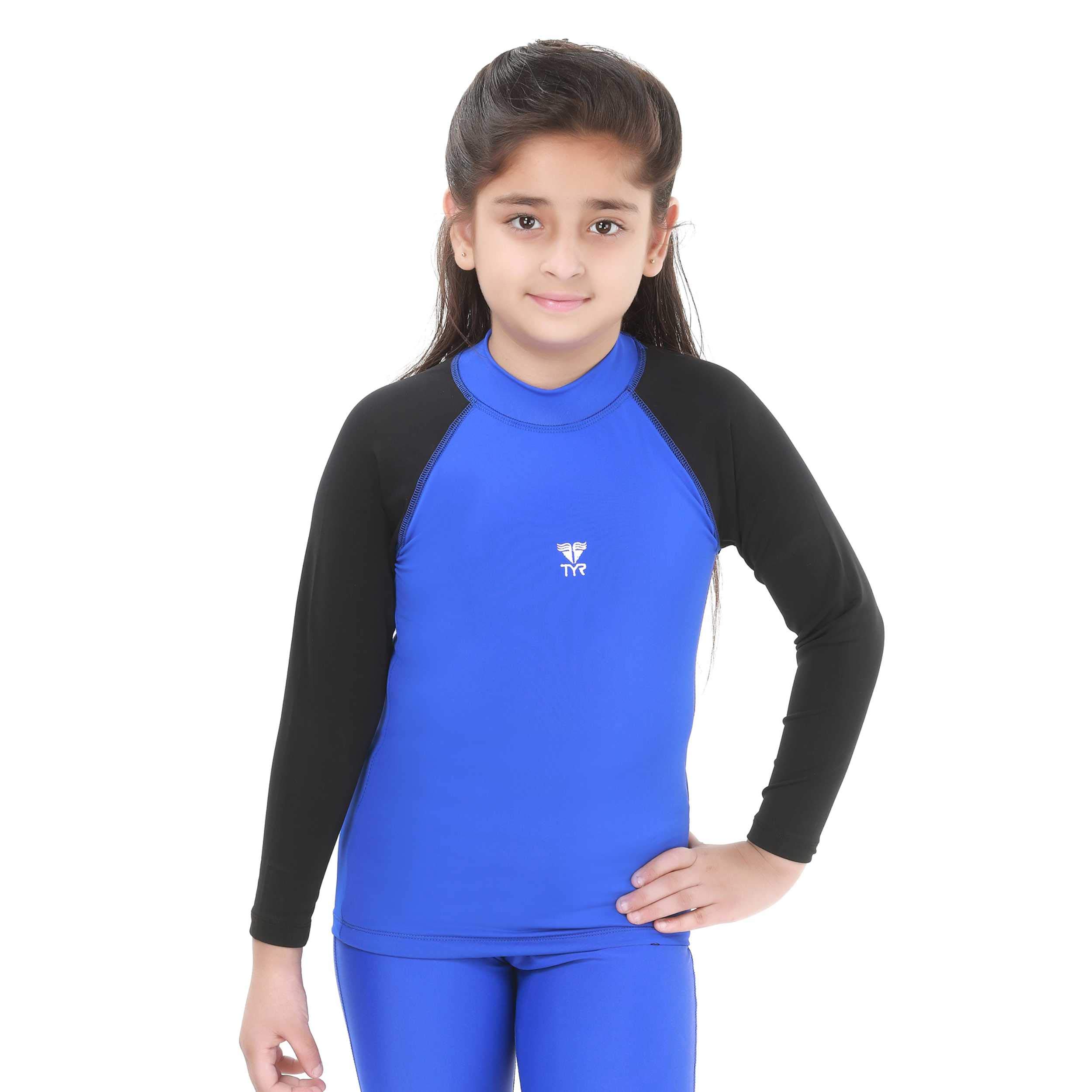 tyr Eco Long Sleeve Women Rashaurd,26(Cobalt-Black)-picture-38