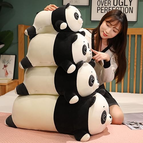 Miniatura 7 de Peluche de panda de 16 pulgadas, almohada para abrazar, almohada para dormir, panda de peluche, regalo de anime abrazable para niños y amantes en