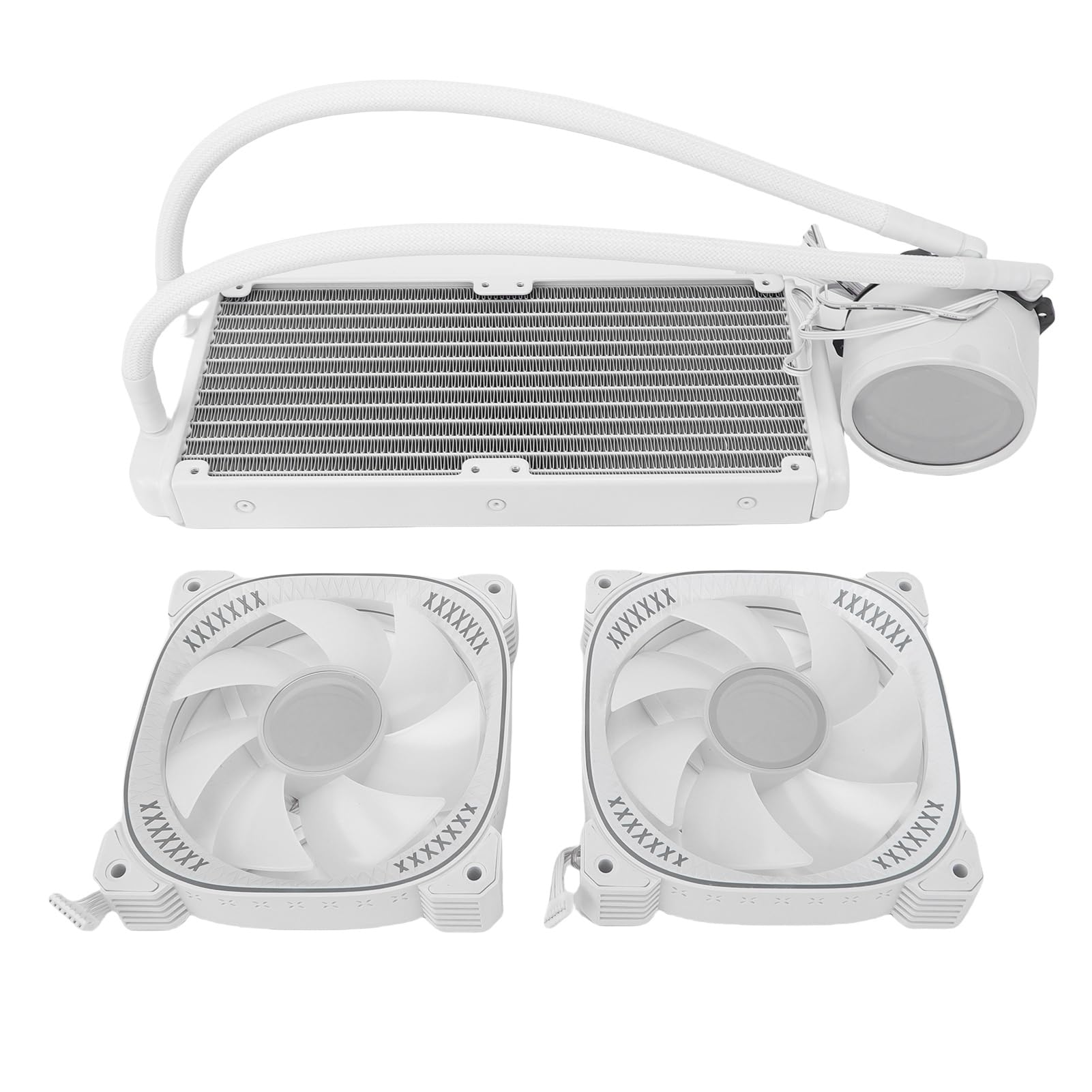 Fockety Raffreddatore CPU a Liquido ARGB, di Raffreddamento a Liquido AIO da 240 Mm con Schermo LCD da 2,2 Pollici Display della Temperatura Doppie Ventole PWM Funzionamento Silenzioso Tecnologia a