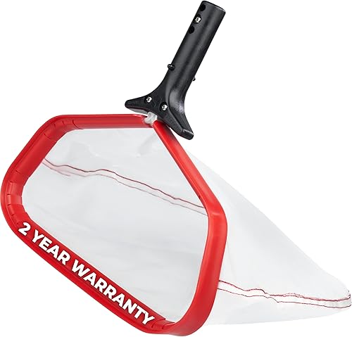 Vista 37 de ProTuff, red para hojas para alberca. Malla fina y resistente para limpiar arena y limo de las albercas por encima del piso o en el piso, más rápido