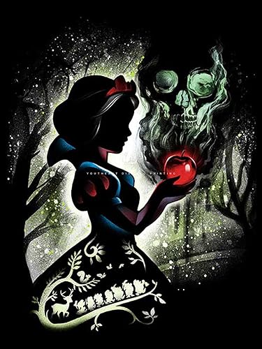 Youtheart Pintura con diamantes, arte de diamantes de nieve, kit de bordado de punto de cruz de taladro completo 5D, decoración de pared de bricolaje