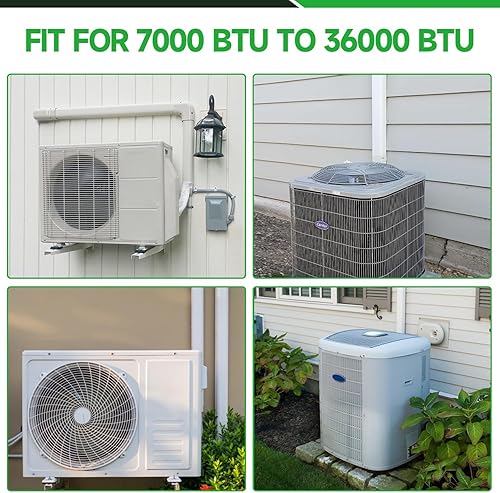 Miniatura 8 de Juego de cubierta de línea dividida de 4 pulgadas, 11 pies, juego de cubierta de línea de PVC y PP, universal para mini Split AC y CA central