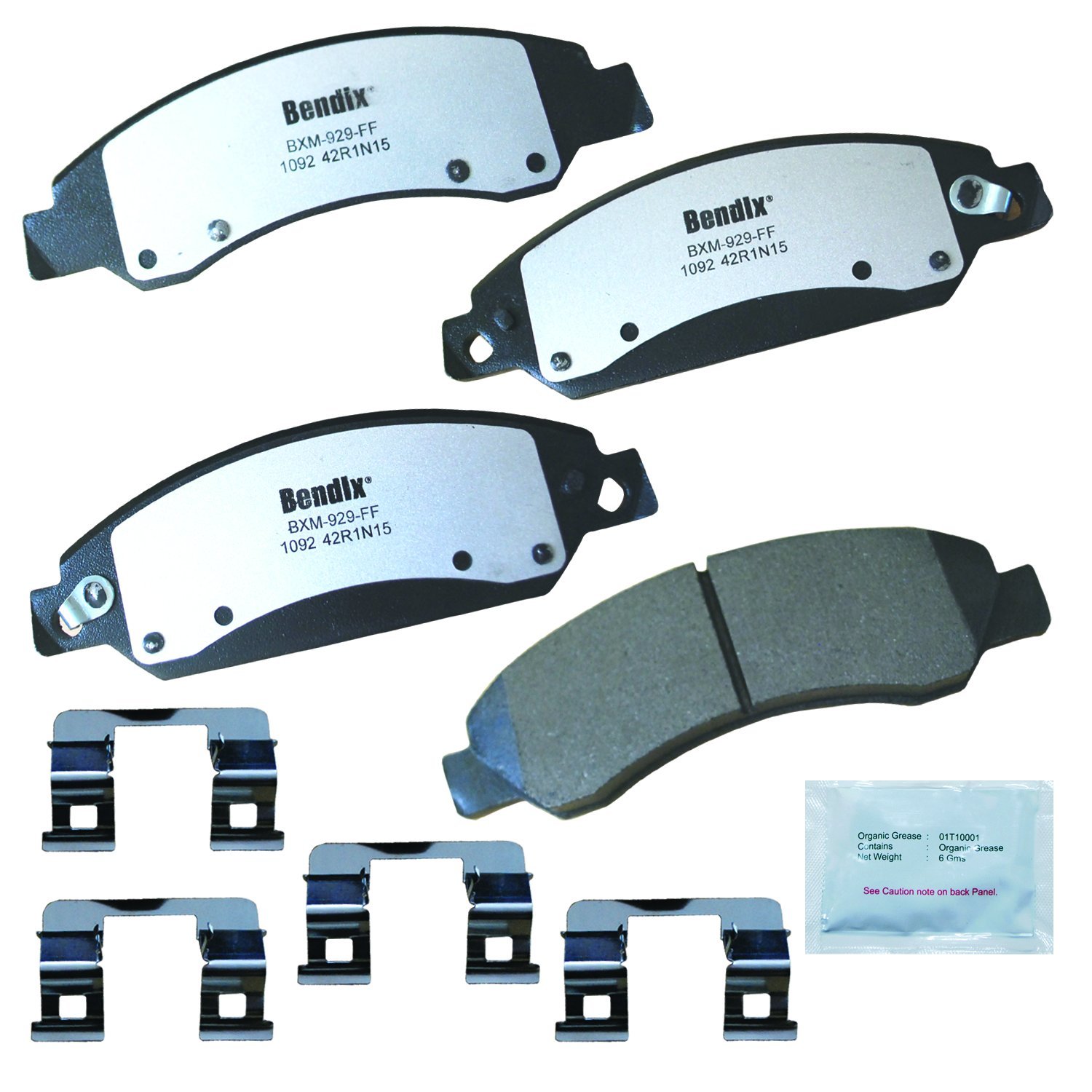 Bendix Fleet Metlok MKD1092FM Semi-Metallic Front Brake Pads for Select Models Cadillac Escalade,Escalade ESV,EXT,Chevrolet Avalanche,Silverado 1500,1500 Classic,Suburban Tahoe,GMC Sierra Yukon