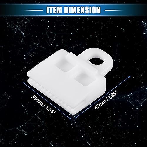 Miniatura 6 de 2 clips de retención de canal de vidrio para puerta de ventana, 1.85 x 1.54 x 0.47 pulgadas, clip de marco universal para automóvil, camión,