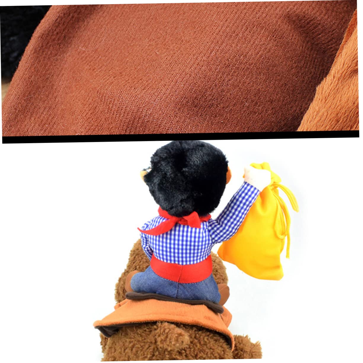 YARNOW 3 Costume Pet Cowboy con Outfit S per Abbigliamento Divertente per Feste Halloween e Speciali