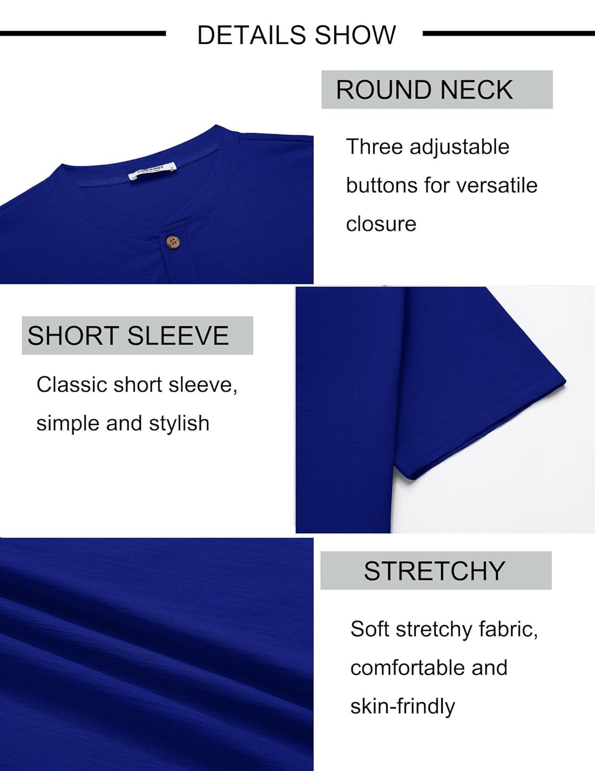 COOFANDY Camisetas masculinas Henley de manga curta com nervuras elásticas modernas casuais básicas em promoção! Veja a oferta e mais achadinhos de Camisetas 5 Hoje é o melhor dia para comprar COOFANDY Camisetas masculinas Henley de manga curta com nervuras elásticas modernas casuais básicas com aquele preço maroto! Promoção! Aproveite a oferta! 5