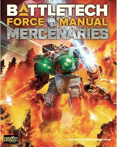 Catalyst Game Labs BattleTech Force Manual Mercenaries, Military Science Fiction Strategy Tabletop Game Supplement | Ages 14+