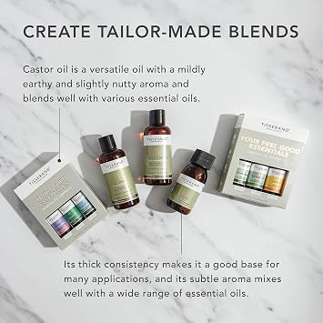 Tisserand Organic Castor Oil - 100ml | Nourishing Base Oil, For Skin, Hair & Massage, Uncompromising Quality, Certified Vegan