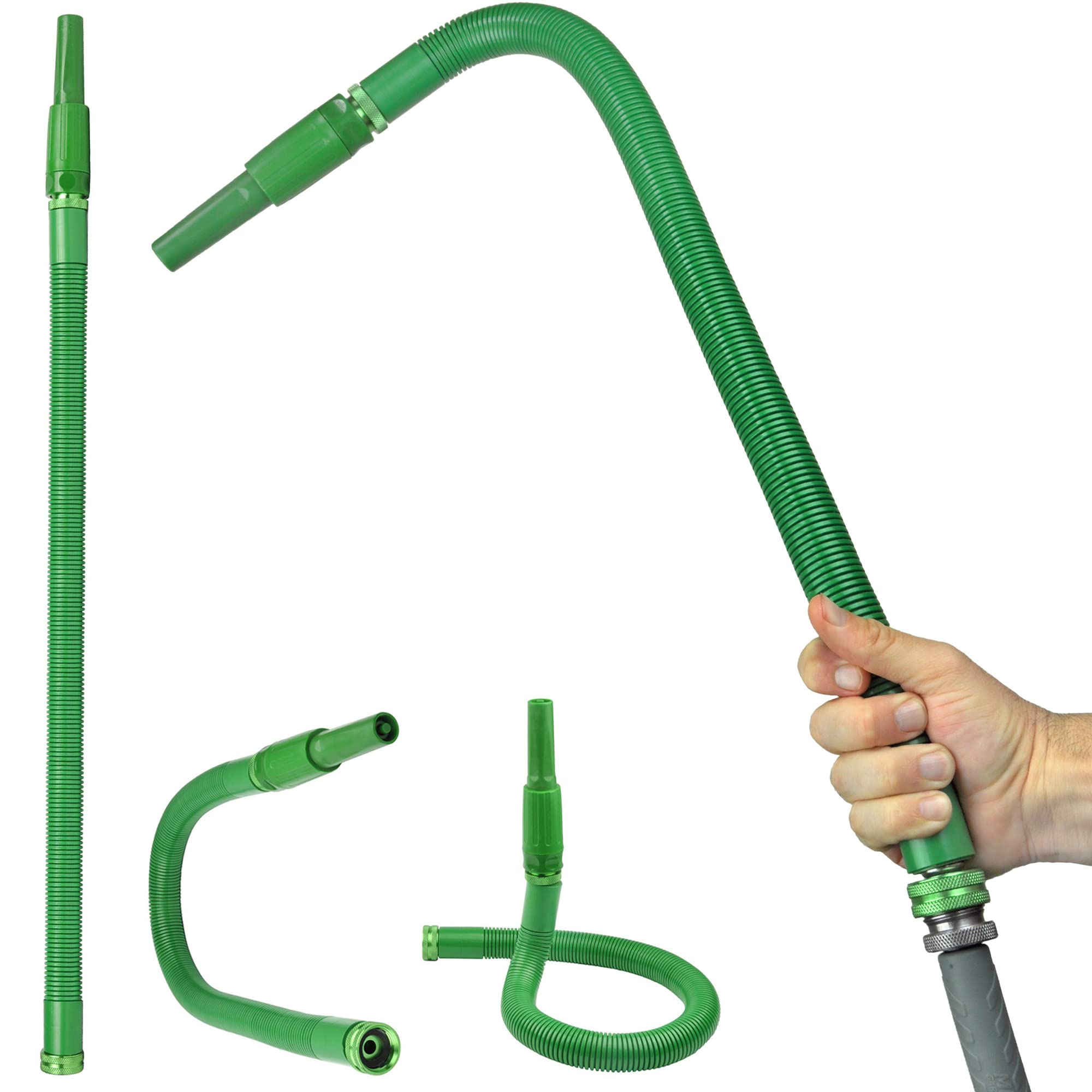 Bernini FlexEnd Garden Wand, Flexible Hose Sprayer with Fireman Nozzle for Versatile Watering and Cleaning - 31