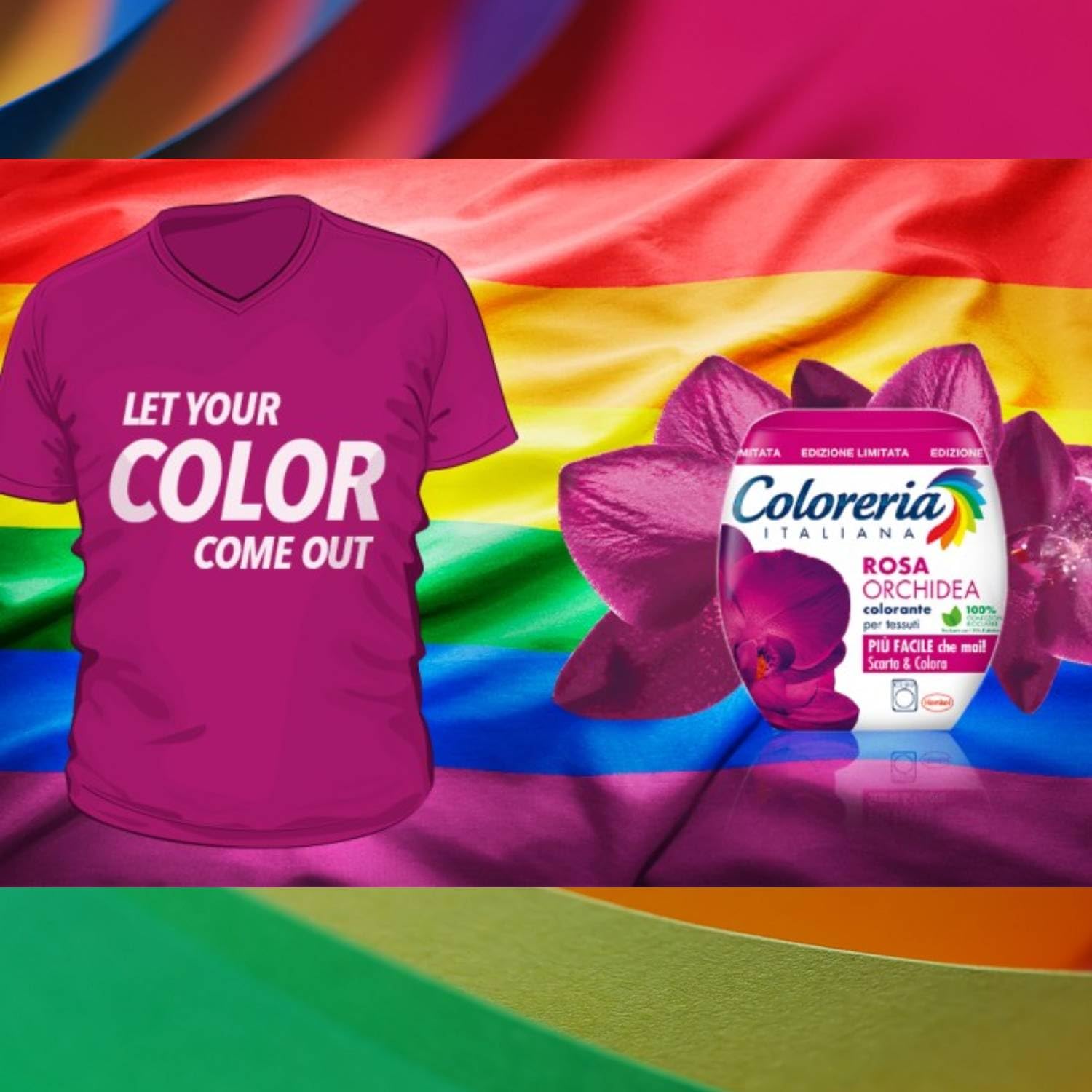Colorante Per Tessuti In Lavatrice Rosa Orchidea Formula Tutto In 1 Edizione Limitata 350 Gr (1 Unità)
