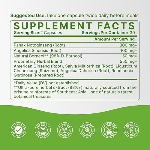 Miniatura 8 de Facilidad de ciclo para mujeres  PMS y apoyo menstrual inspirado en la sabiduría herbaria china para el equilibrio hormonal y comodidad del ciclo