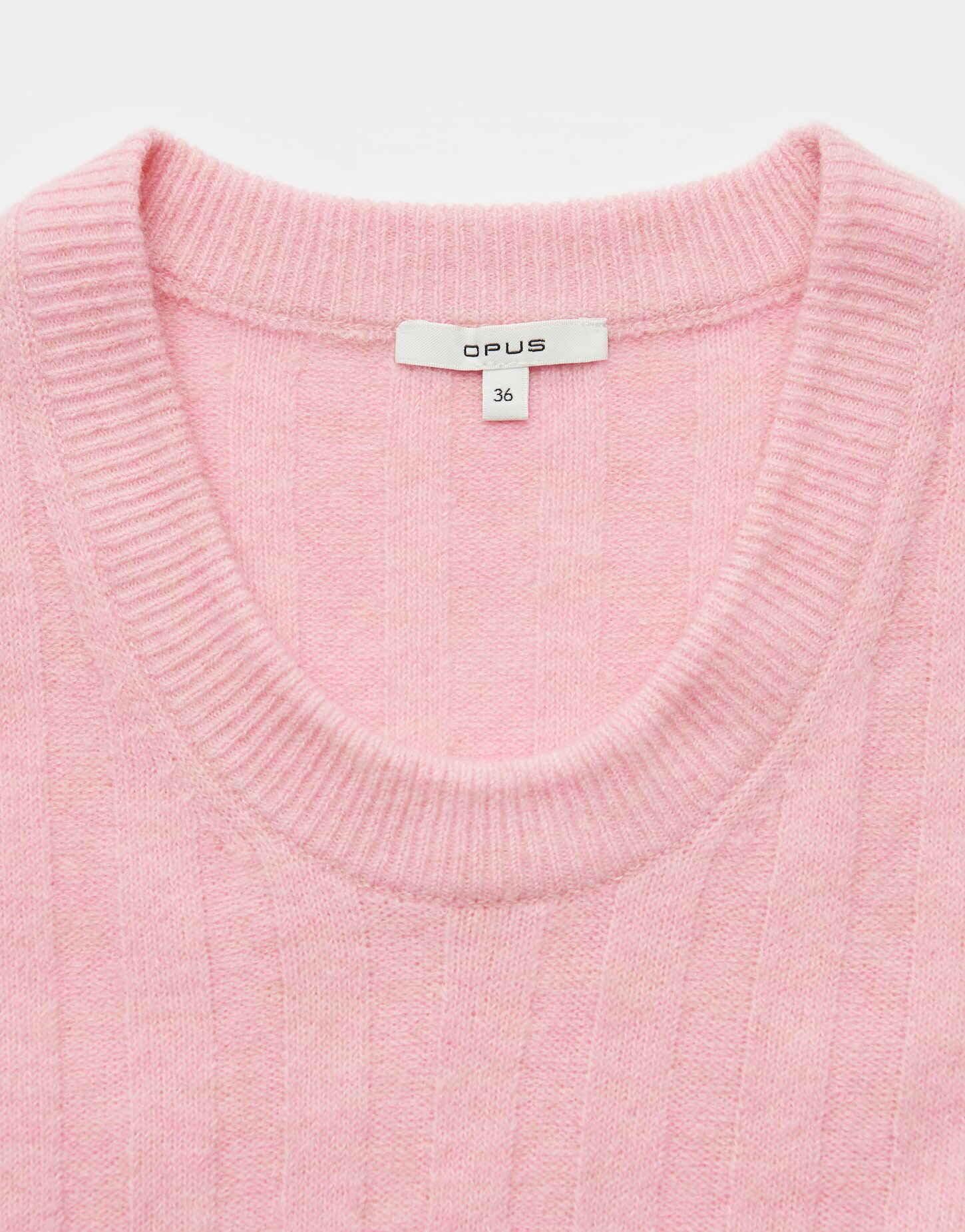 OPUS Damen Pullover | POLMI Slim Rippstrickpullover mit Wollanteil