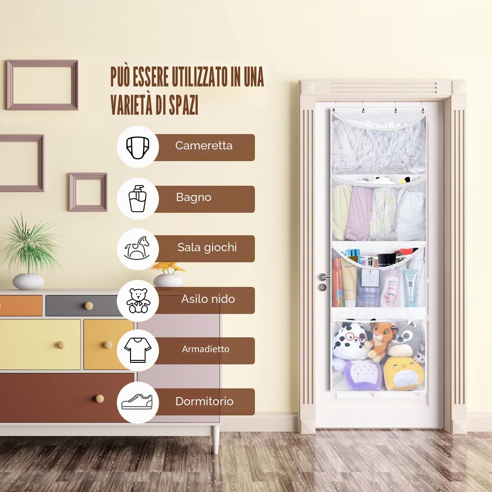 Organizzatore Per Portaoggetti Per Animali Di Peluche Rete Per Animali Di Peluche O Amaca Organizzatore Per Appendere Per Camera Letto Bagno Scuola Materna Camera Dei Bambini Giocattolo Amaca A Rete