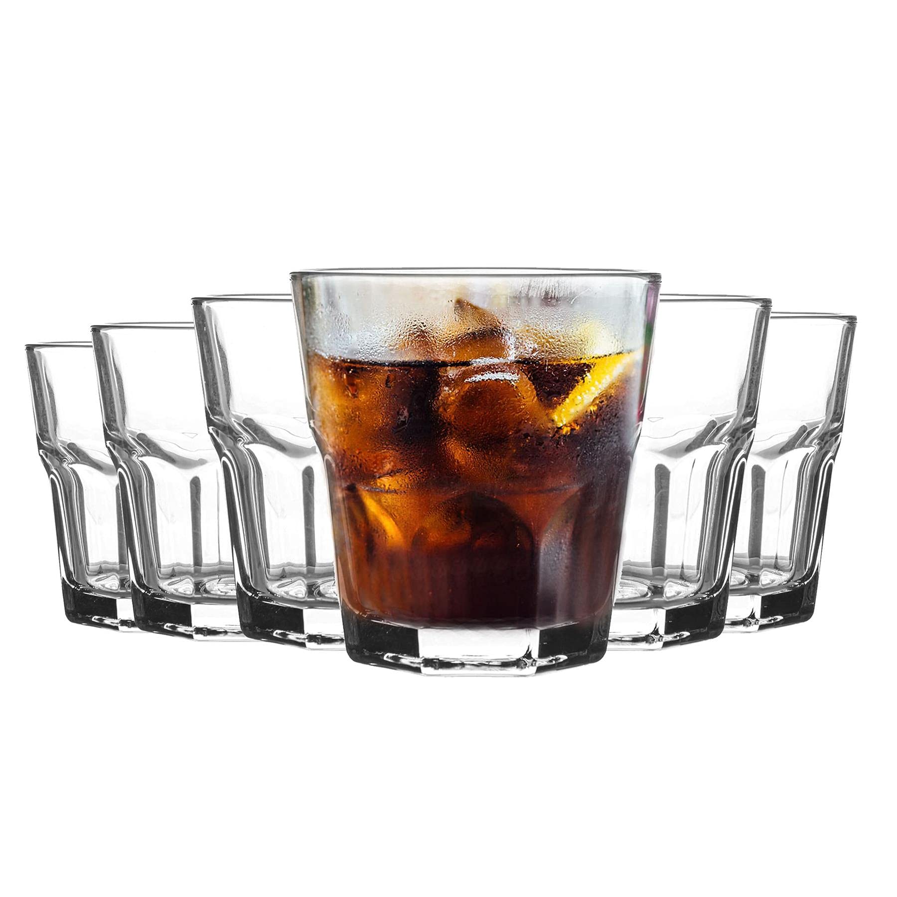 LAV Aras Tumbler Glasses - 200ml - Clear - Pack of 12