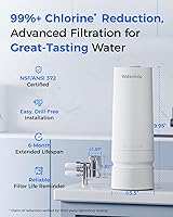 Vista 6 de Waterdrop Filtro de agua para grifo de fregadero, sistema de filtro de agua de encimera de 4000 galones y recordatorio de vida del filtro, reduce