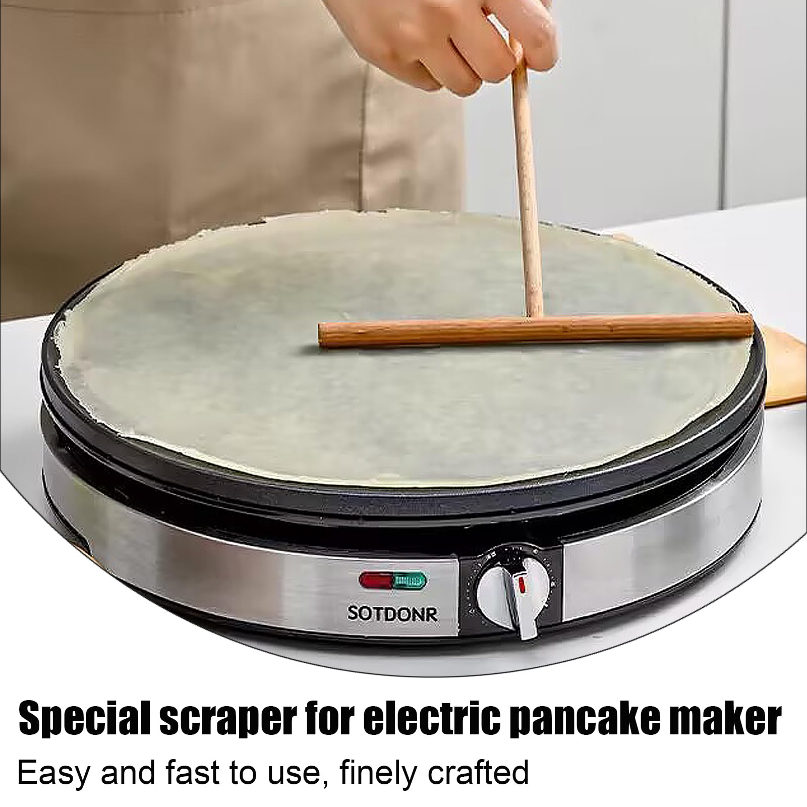 1 Distributeur De Crêpes De 19,5 Cm - Accessoire De Qualité