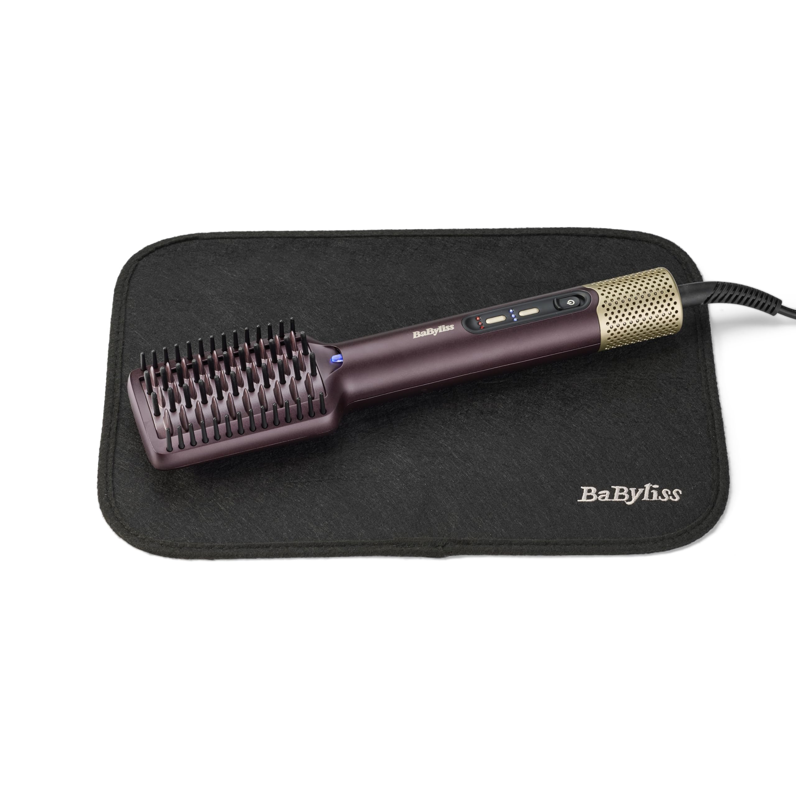 BaByliss Air Power Smooth AS6400E Cepillo Secador con Tecnología Iónica Antifrizz Alisado y Secado