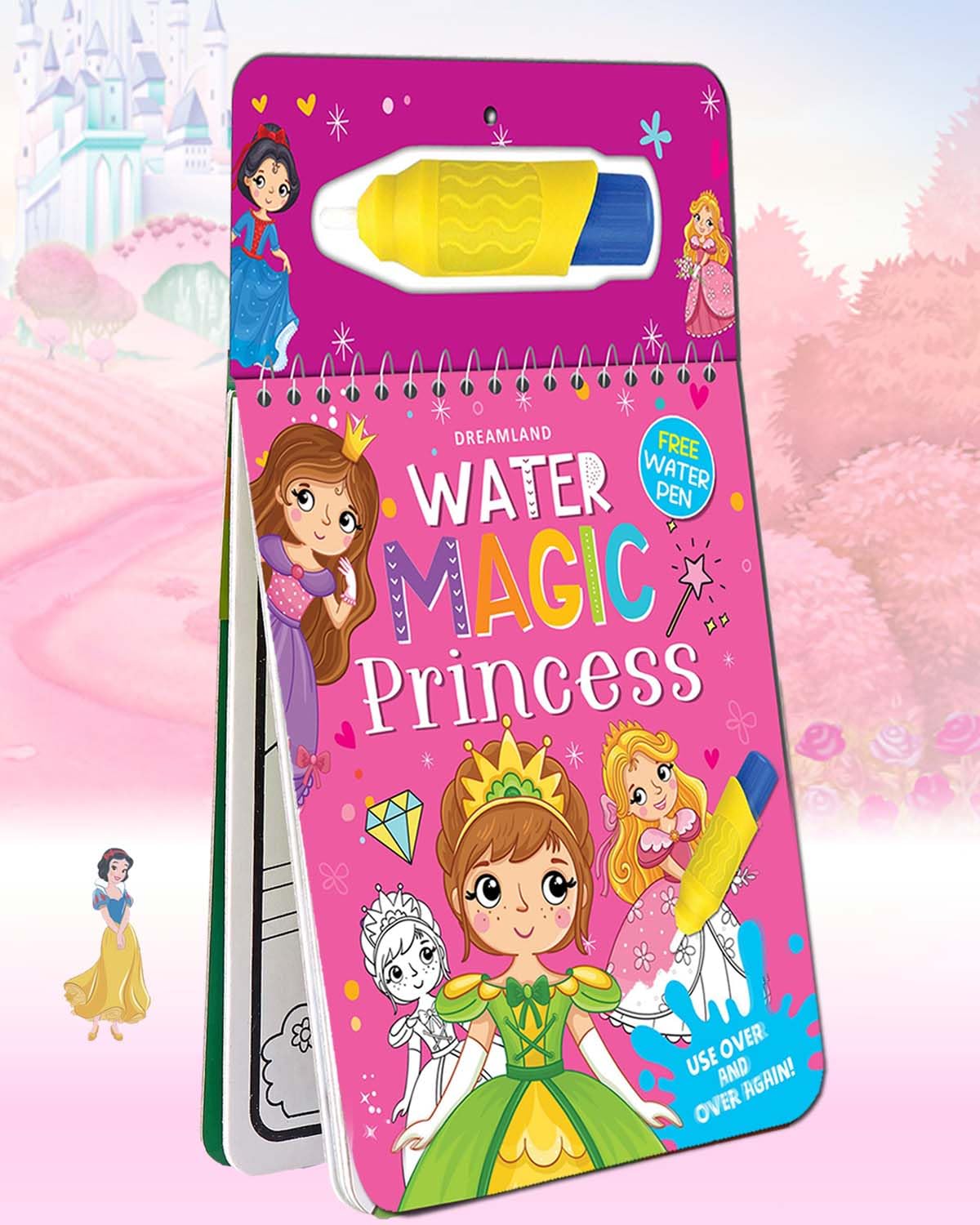 Water Magic Princess Colouring Book for Kids – Reusable Drawing, Painting & Colouring with Special Water Pen | Fun Creative Activity for Toddlers and Preschoolers
