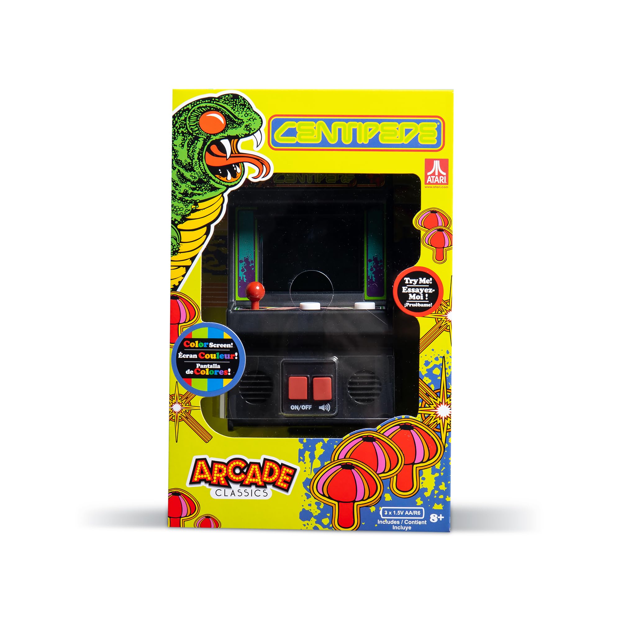 ARCADE CLASSICSCentipede and Qbert 2 Mini Video Games