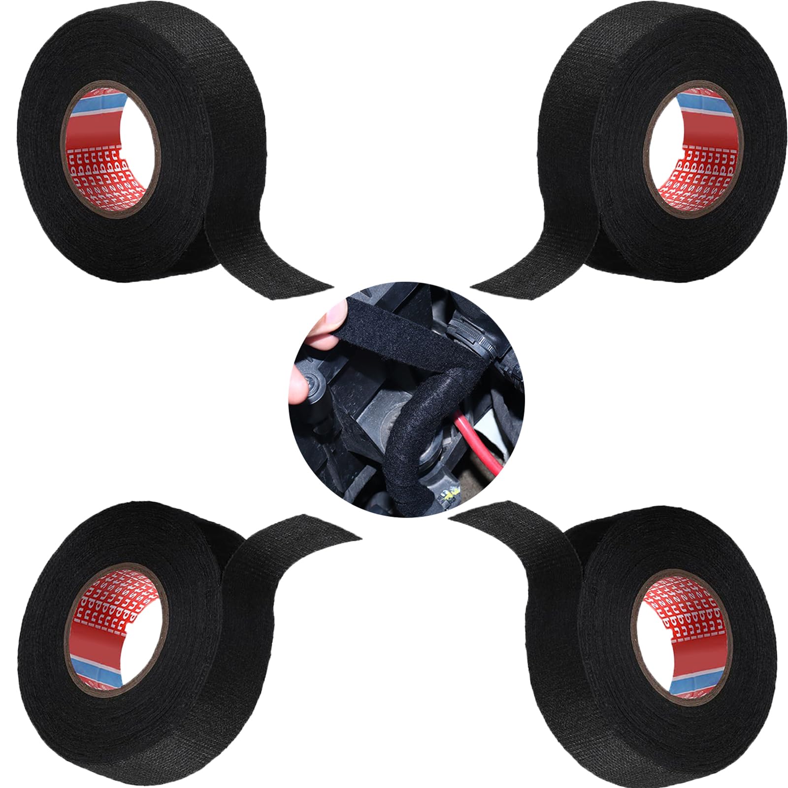 Lot De 4 Rubans Isolants, Résistants à La Chaleur, En Tissu