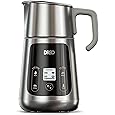 Dreo Milk Frother, All-in-1, 27oz/800ml Hot/Cold Electric Foam Maker for Coffee, Latte Art-level Microfoam, Automatic Milk Warmer, Dairy/Plant-Based Milk, Dishwasher Safe, Black Silver