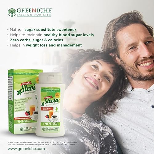 Miniatura 4 de Greeniche Stevia 100 pura sin dextrosa sin OMG sustituto del azúcar edulcorante cero calorías alternativa al azúcar sin sabor amargo libre de