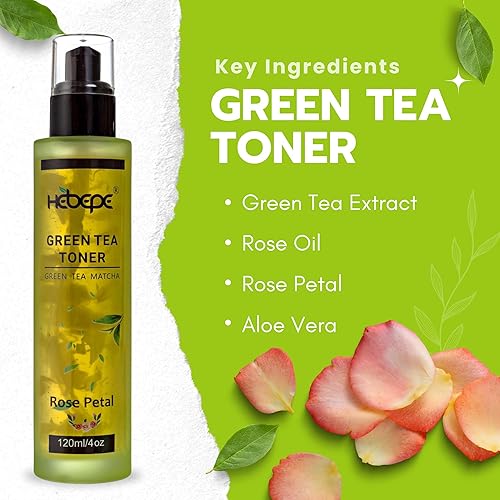 Miniatura 9 de Green Tea Matcha - Tónico facial con agua de coco, sin alcohol, tónico facial refrescante, hidratante y calmante, con aceite de jojoba, aceite de