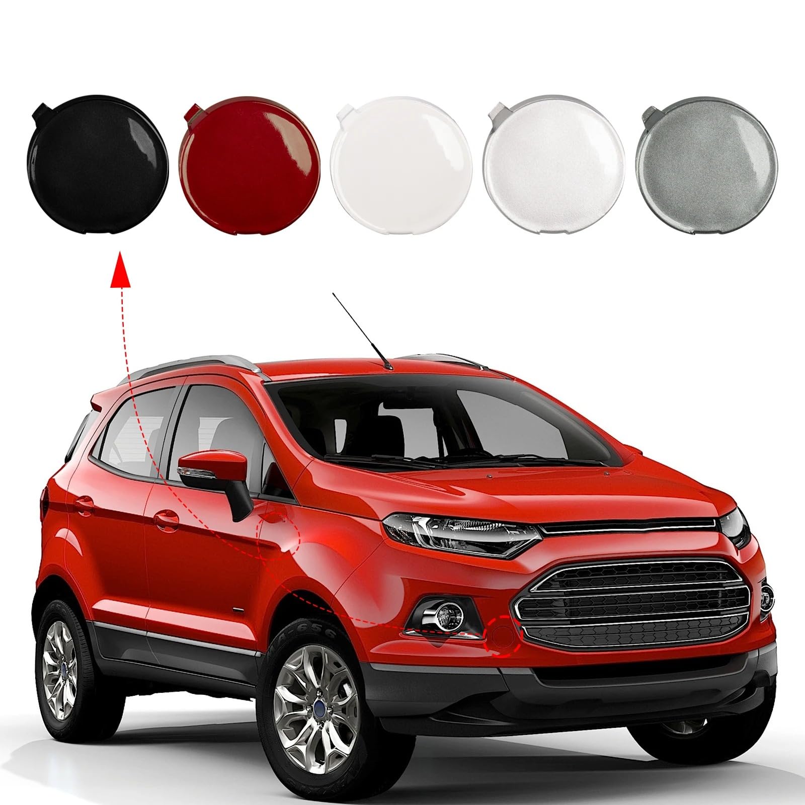 Parrillas Parachoques Delantero Ford Kuga/Escape 2013-2016 - Negro, Plástico, Izquierda/derecha DV4517K947B/946B