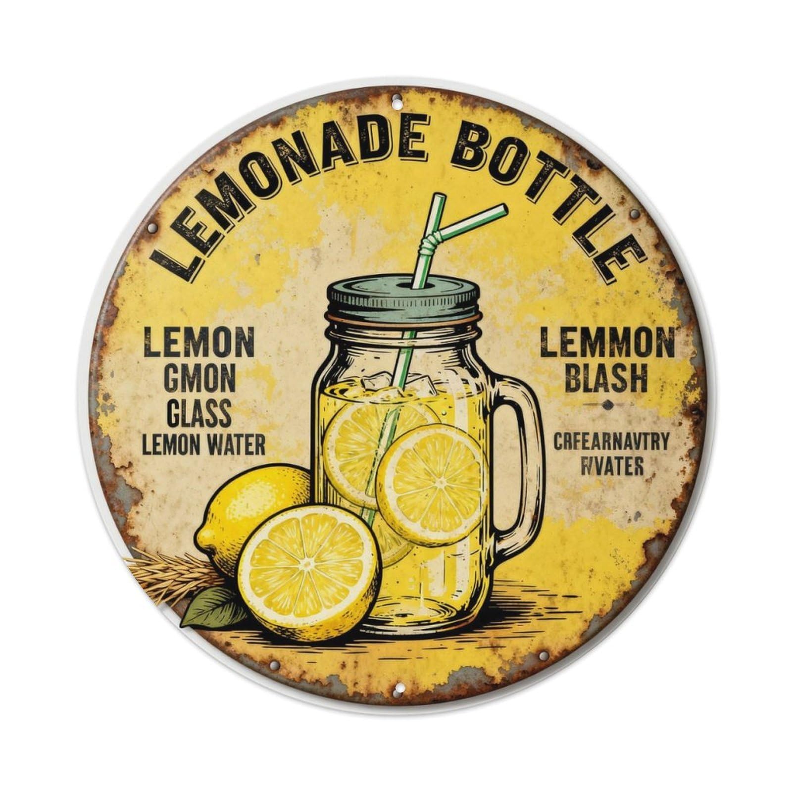 LEMONADE BOTTLE Metal Tin Sign Plaque