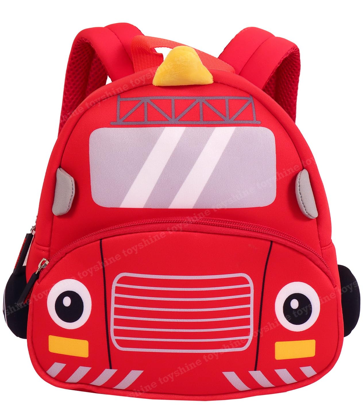 Toyshine12" Cute Car Face Backpack for Kids Girls Boys Toddler Backpack Preschool Nursery Travel Bag - Mini Size