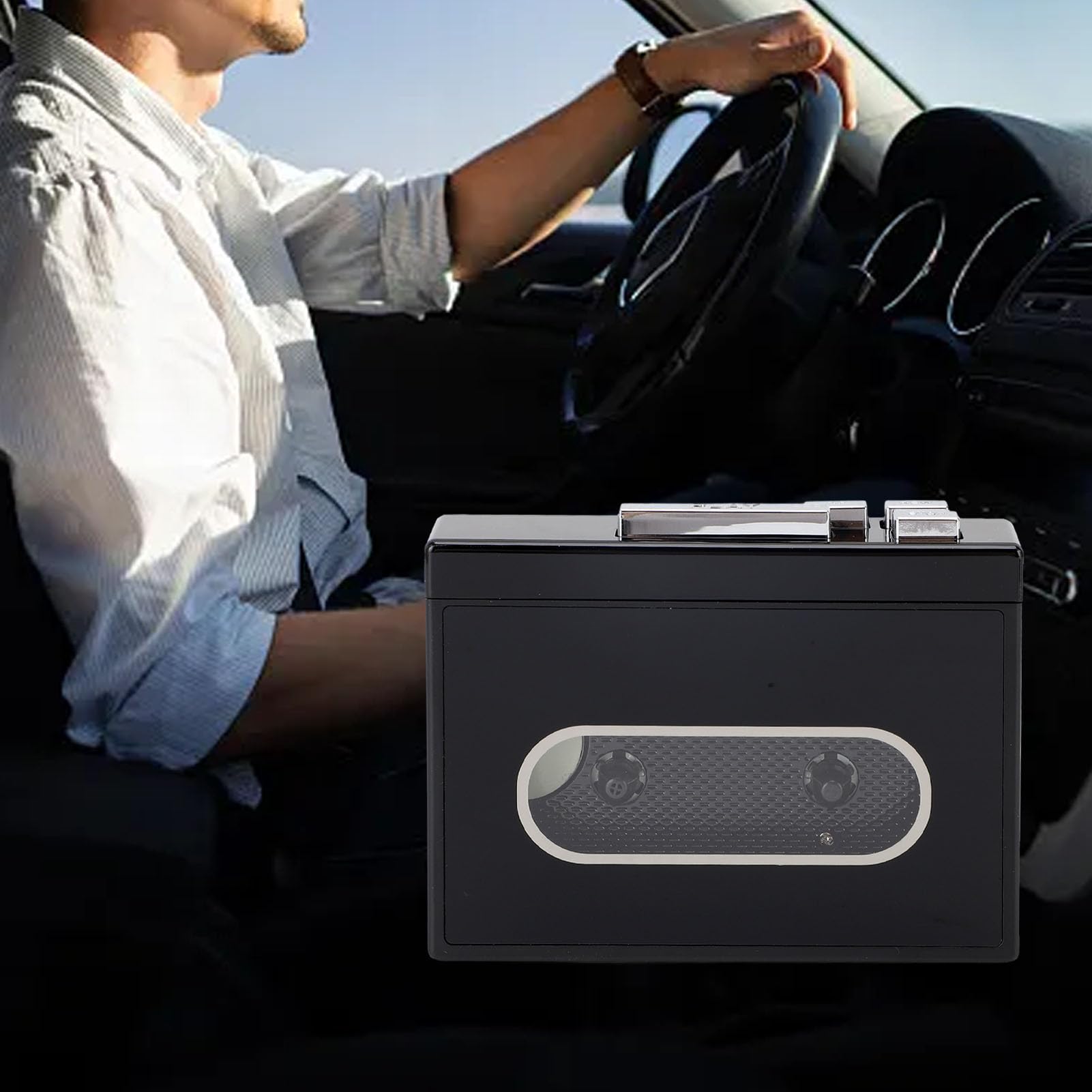 Aramox Vintage Przenośny Odtwarzacz Kasetowy z Radiem Bluetooth 5.0 FM Dwukanałowy Dźwięk Stereo dla Miłośników Muzyki