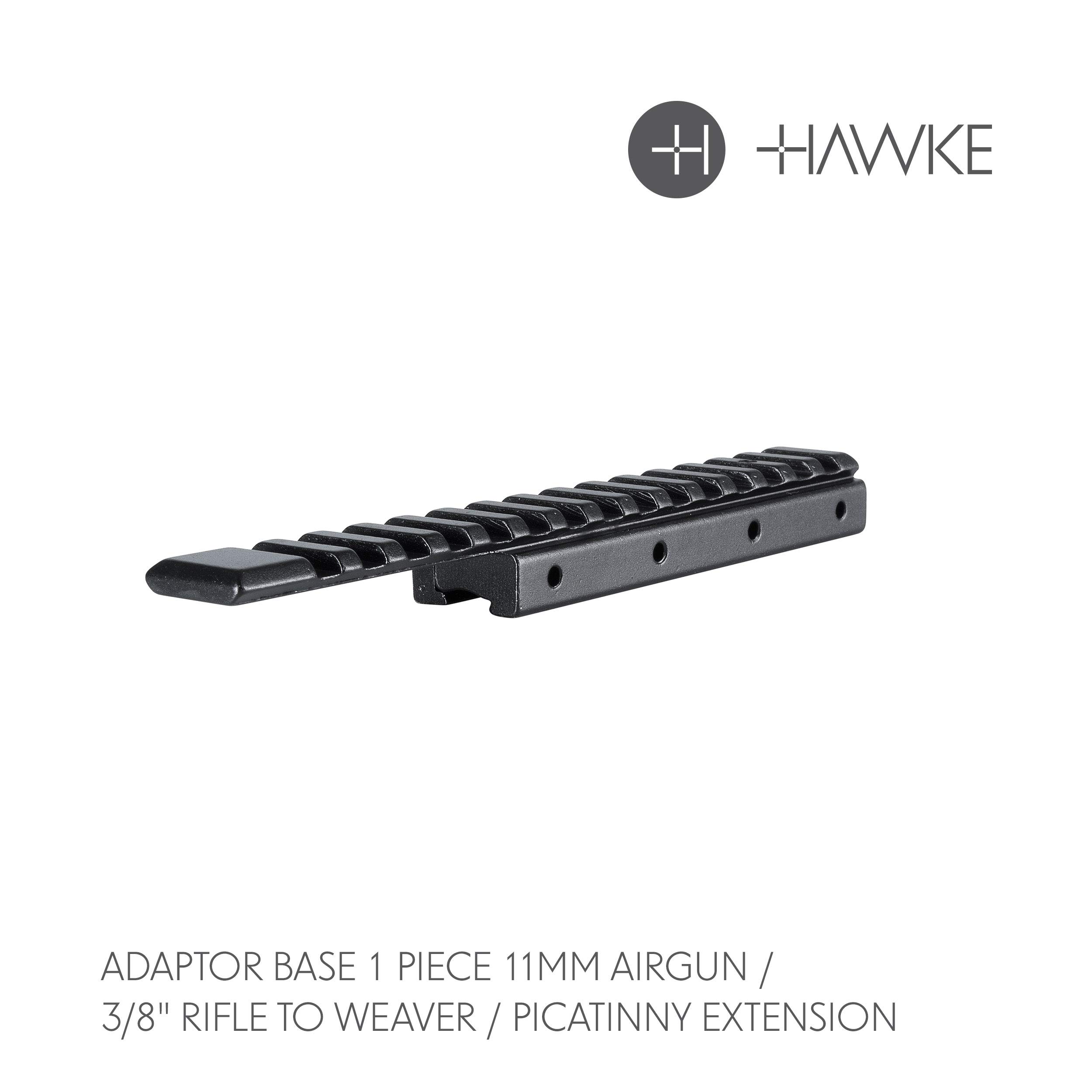 Hawke Dovetail to Picatinny Adaptor Rail 1pce Converts 9-11mm Dovetail to Weaver