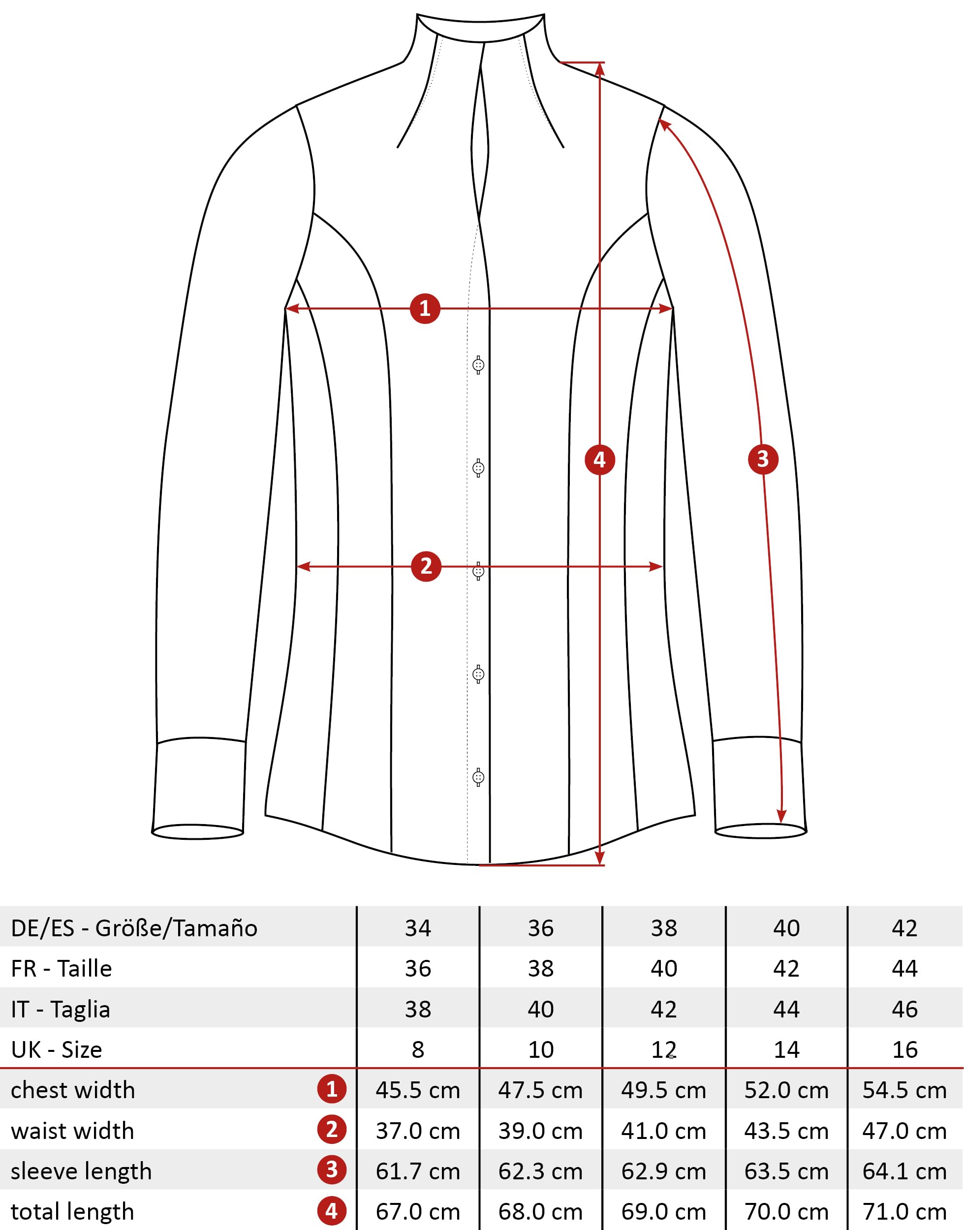 Vincenzo Boretti Blusa, Slim-fit/Ajuste Entallado, elástico, Cuello cáliz - fácil de Planchar