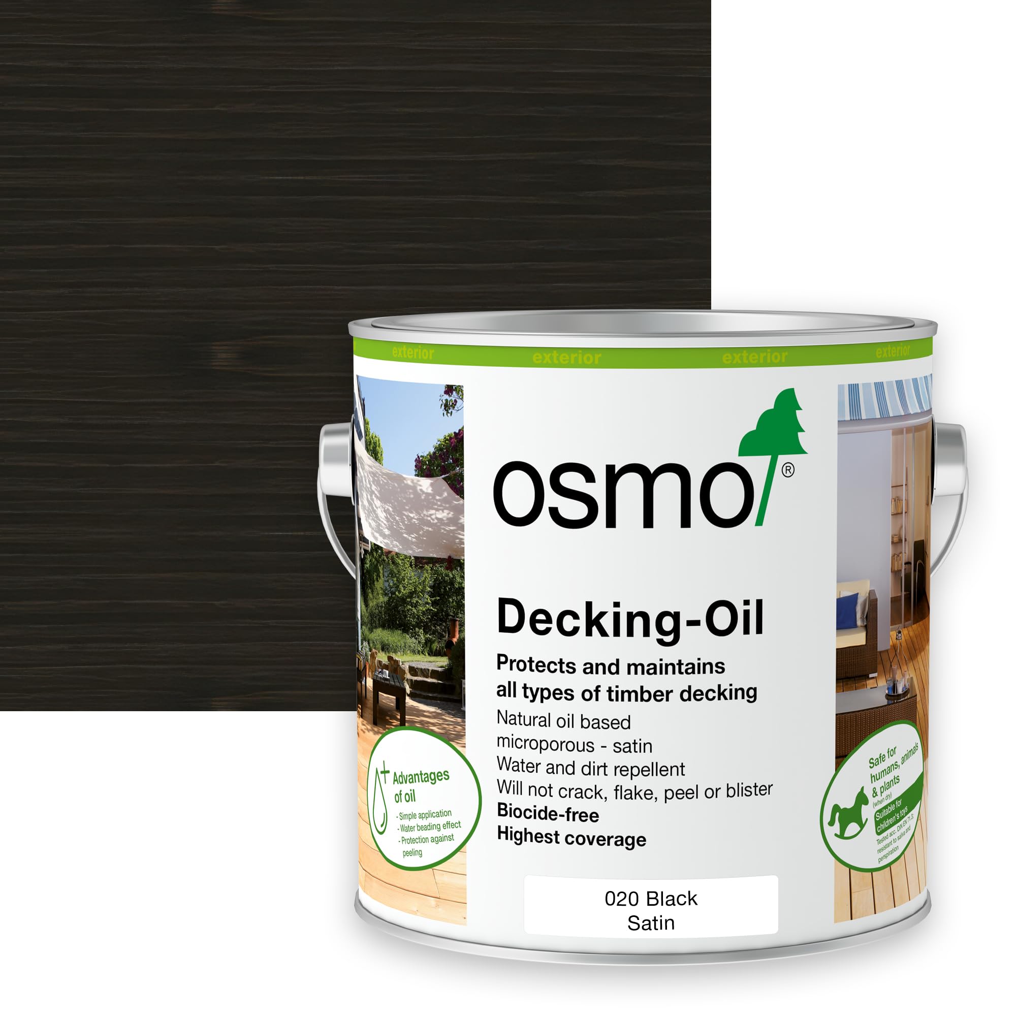 Osmo Decking Oil 2.5L - Black - 020