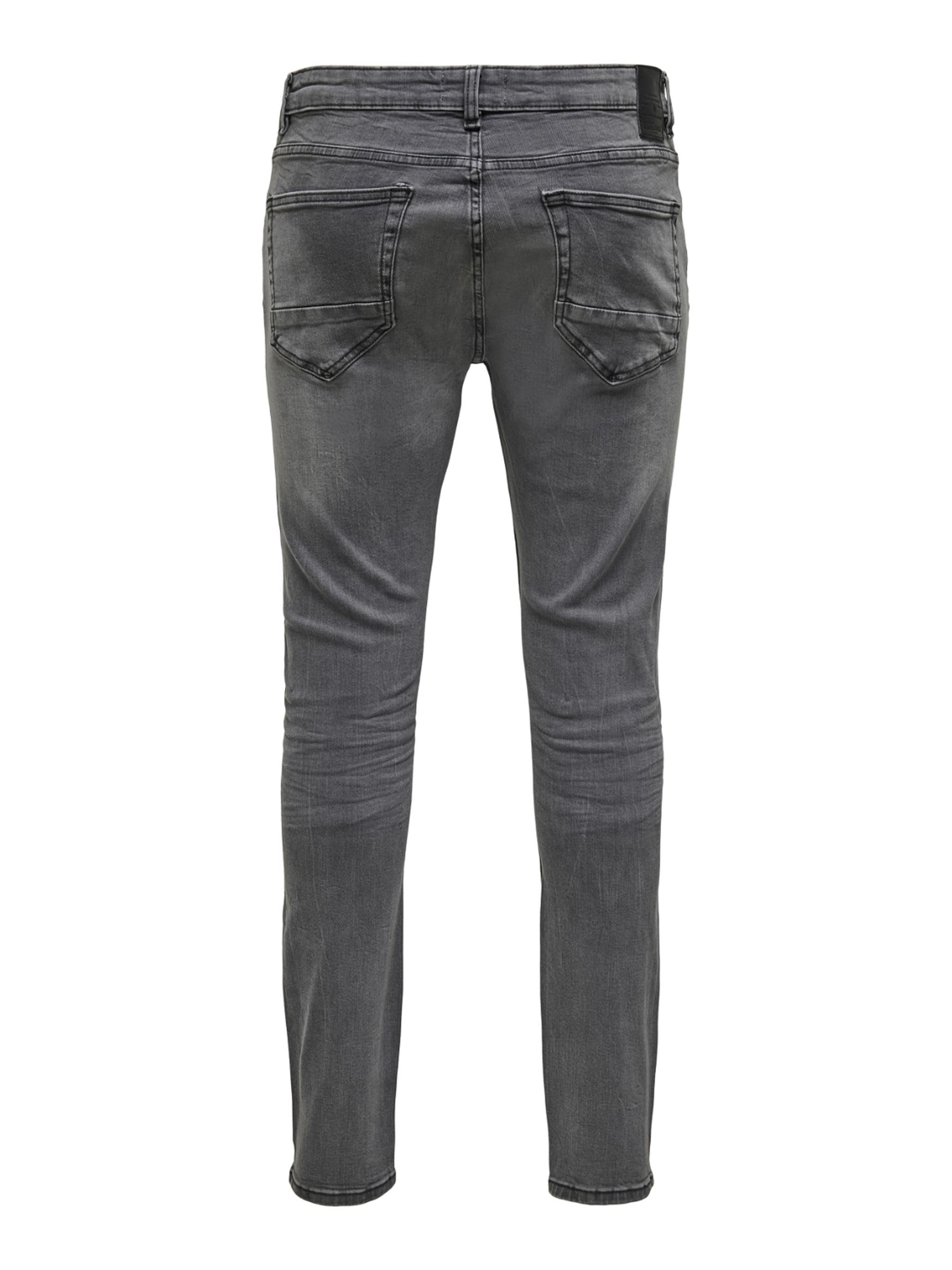 Only & Sons Uomo O&S Slim Fit Pantaloni Jeans Basic Denim ONSWARP Elasticizzato Pantaloni A Svasati