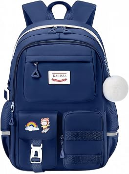 mygreen Large Capacity Laptop Backpack 15.6" - Waterproof Travel, Work & Everyday Backpack, Blue