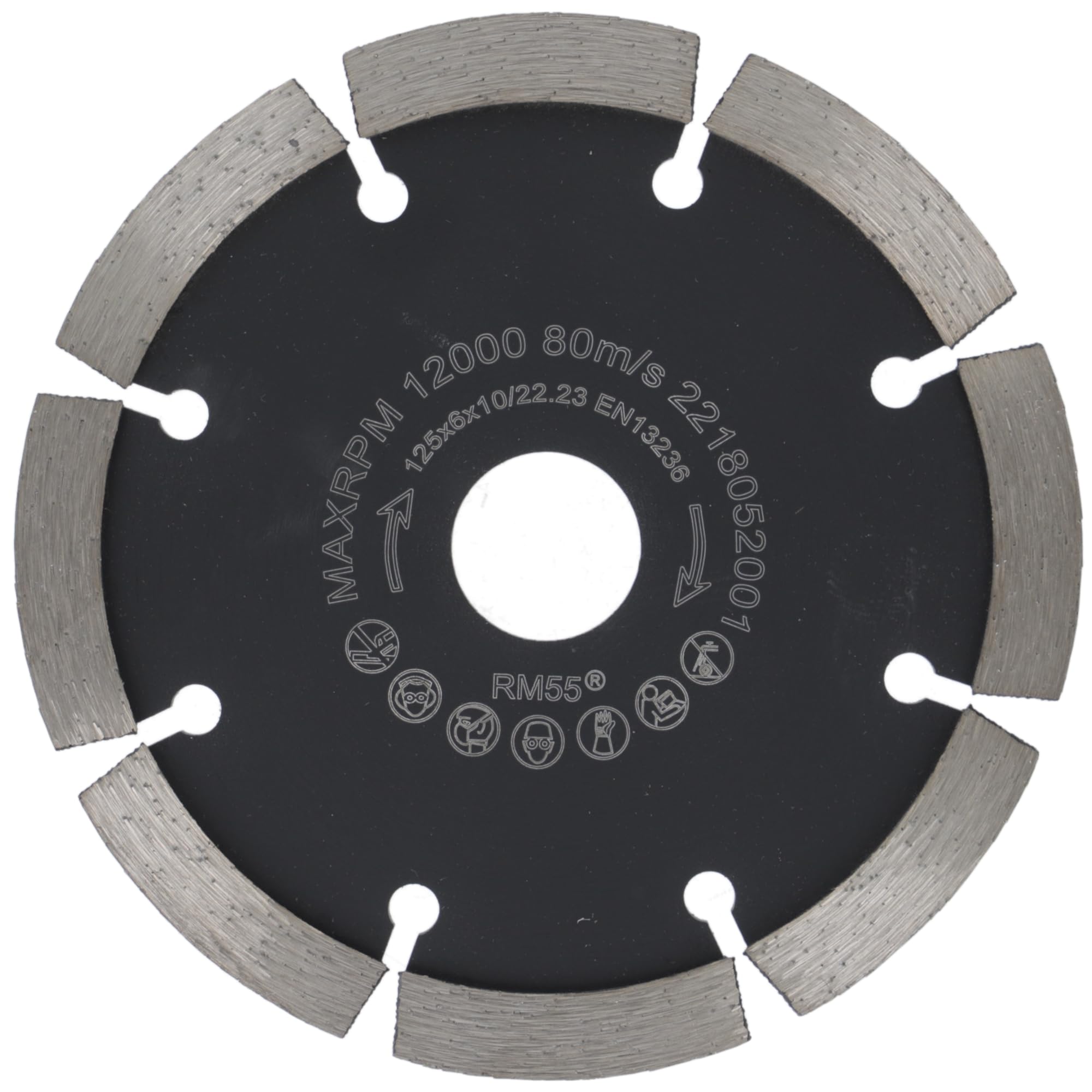 PRODIAMANT Fugenfräser ø 125mm Breite 6mm Frässcheibe für Mauerwerk Mörtel Fugen und Putz 10mm Segmenthöhe
