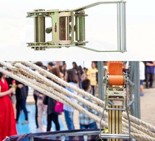 Miniatura 4 de Aikosin Cinta de trinquete de 2 pulgadas con gancho en J para transportador de automóviles correa de cama plana camión de remolque paquete de 4