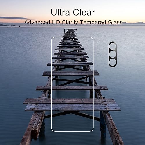 Miniatura 4 de Ailun Protector de pantalla de vidrio para Galaxy A13 5G, paquete de 3 + 3 unidades de lente de cámara, vidrio templado, desbloqueo de huellas