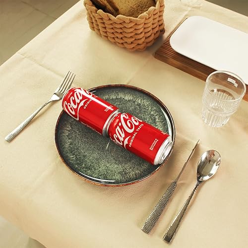 Miniatura 3 de Jinsongdafa Juego de 4 platos de cerámica de 10 pulgadas, platos principales para filetes, pan, risotto, pasta, ensalada, microondas, horno y