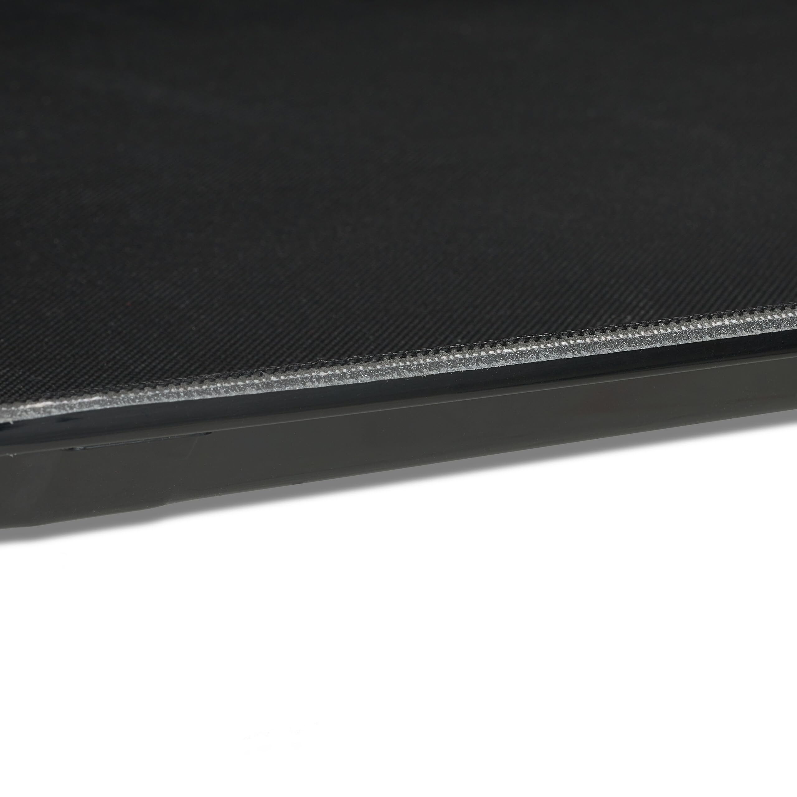 10x Vassoio Antiscivolo Rettangolare, LxP: 41x30 cm, Piatto Portata, Servizio Ristorante, Bar, Cucina Casa, Nero
