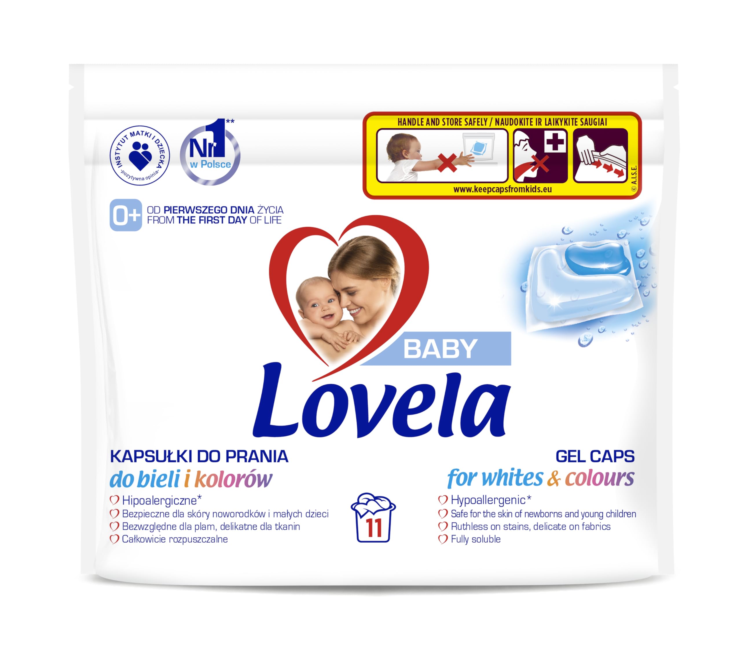 Kapsułki do Prania Lovela Baby Uniwersalne - 11 Sztuk